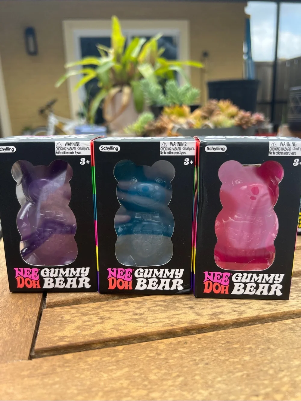 NeeDoh Gummy Bear Kids Toy - Purple, Blue, Pink ALL 3!